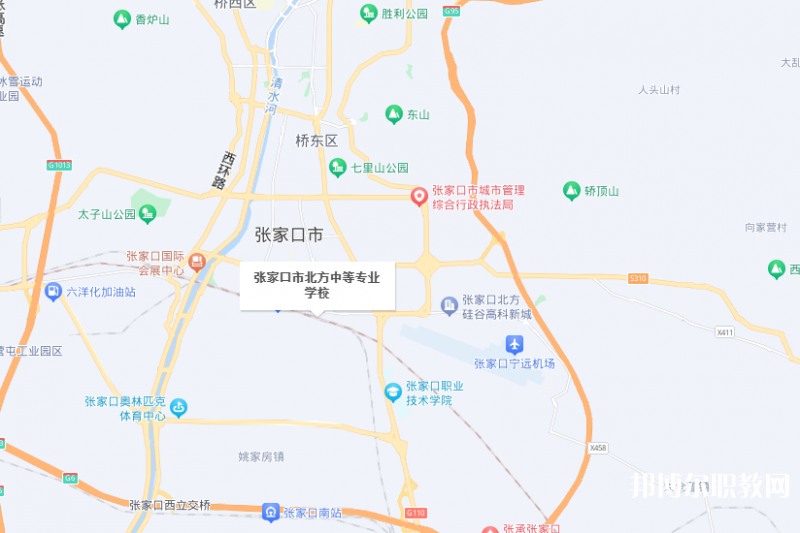 張家口市北方中等專業(yè)學校地址，乘車路線