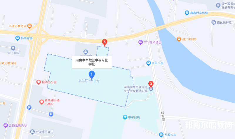 中牟縣職業(yè)中等專業(yè)學(xué)校地址，乘車路線