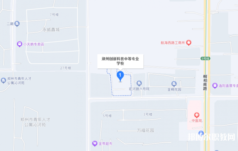 鄭州創(chuàng)新科技中等專業(yè)學校地址，乘車路線