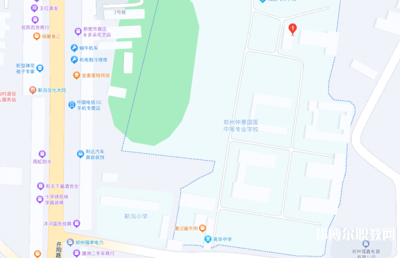 鄭州仲景國醫(yī)中等專業(yè)學(xué)校地址，乘車路線