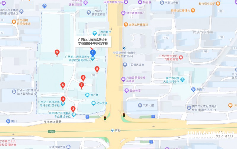 廣西幼兒師范高等專(zhuān)科學(xué)校附屬中等師范學(xué)校地址，乘車(chē)路線(xiàn)