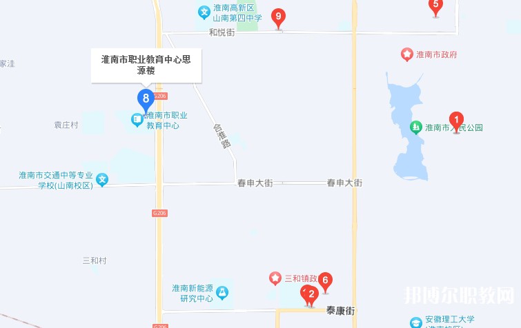淮南經(jīng)濟技術(shù)學(xué)校地址，乘車路線