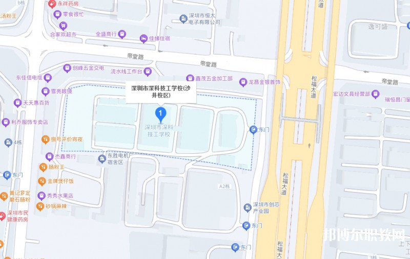 深圳市深科技工學(xué)校地址，乘車路線