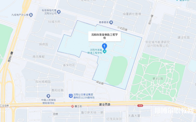 沈陽市裝備制造工程學(xué)校地址，乘車路線