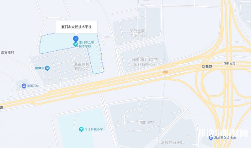 廈門市眾幟技術(shù)學(xué)校地址，乘車路線